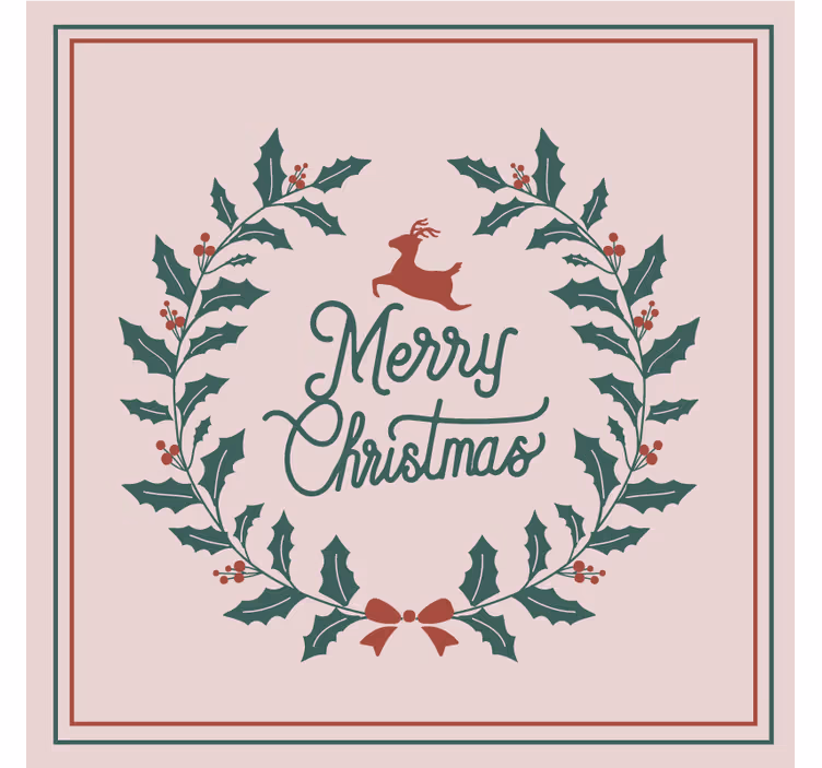 Posavasos navideño Guirnalda decorativa - TenVinilo