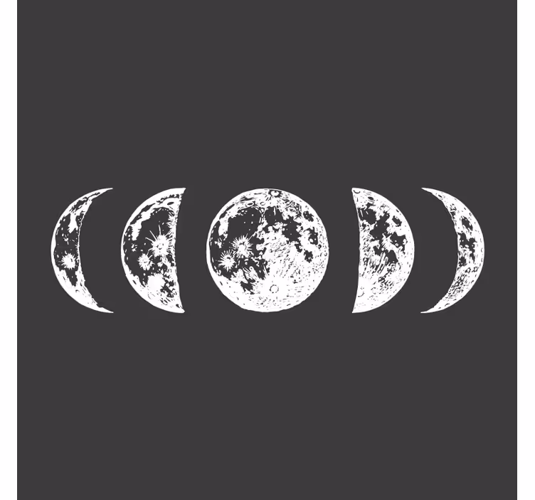 Fases lunares imprimir más posavasos - TenVinilo