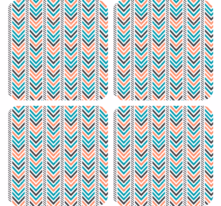 Portavasos chevron patrón esencial - TenVinilo
