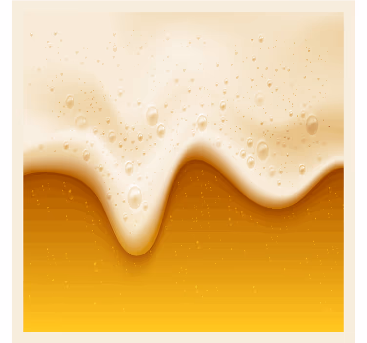 Portavasos cerveza superficie espumosa de bebida - TenVinilo