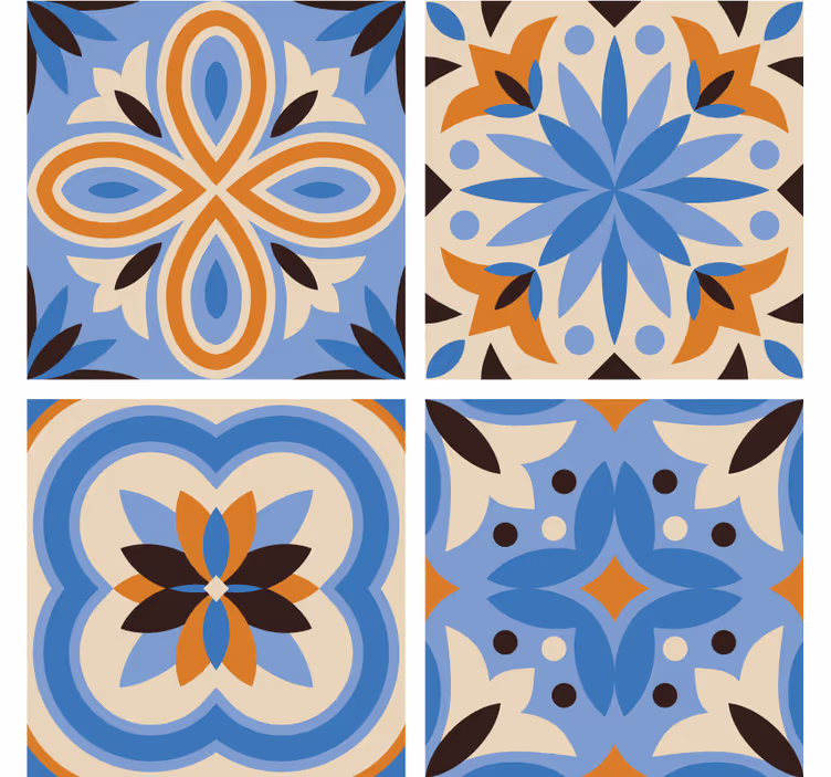 Portavasos motivos botánicos elaborados - TenVinilo