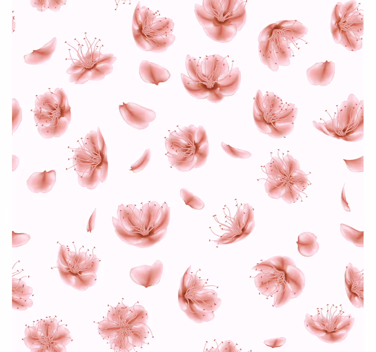 Portavasos moderno patrón de flores en flor - TenVinilo