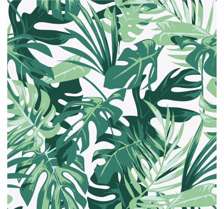Portavasos inspiración hoja tropical - TenVinilo
