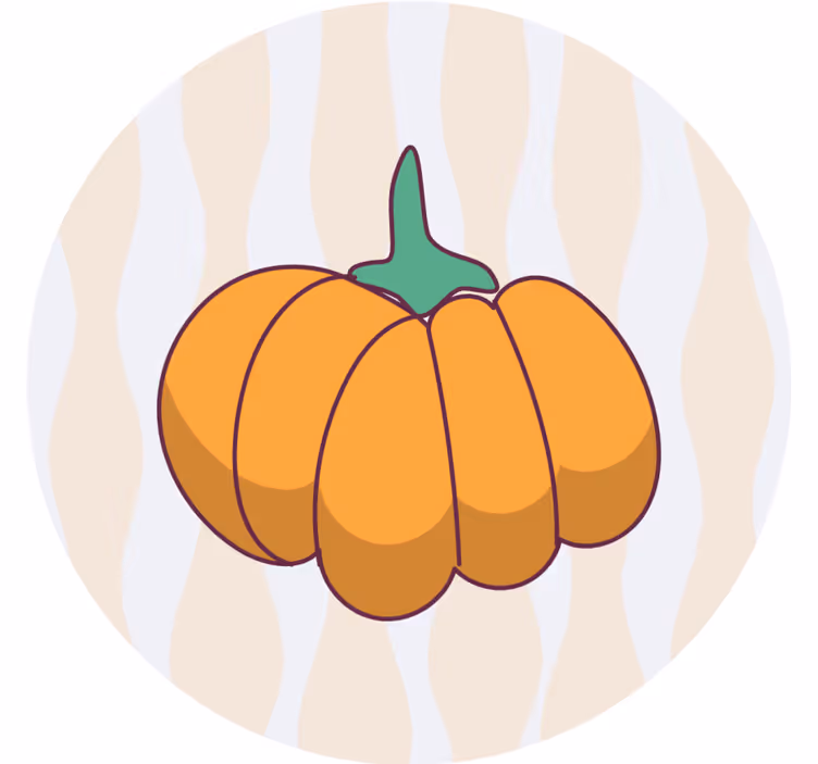 Portavasos halloween forma de calabaza estilizada - TenVinilo