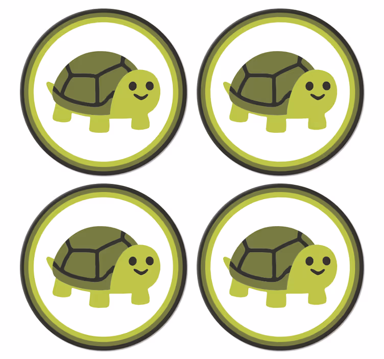 Portavasos frikis tortuga sonriente - TenVinilo