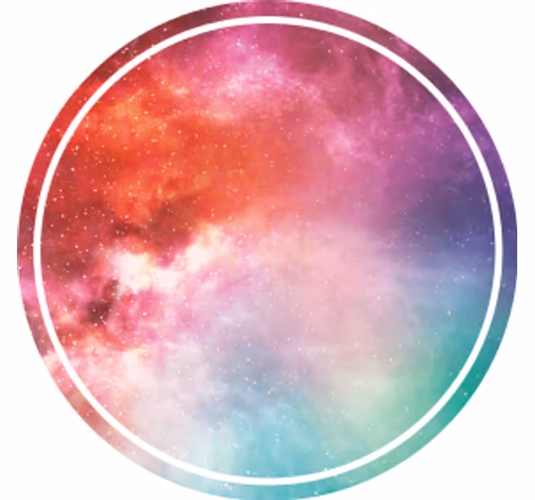 Posavasos moderno Impresión de galaxia - TenVinilo