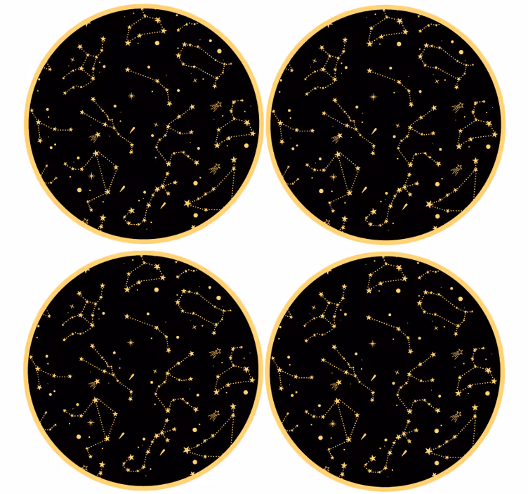 Portavasos frikis elementos del patrón celestial - TenVinilo