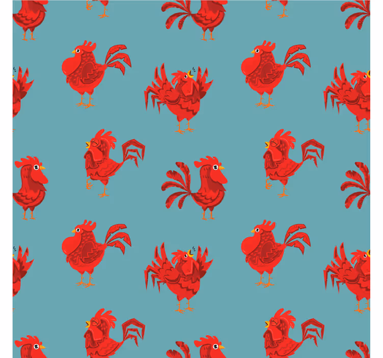 Portavasos frikis con diseño de gallo vibrante - TenVinilo
