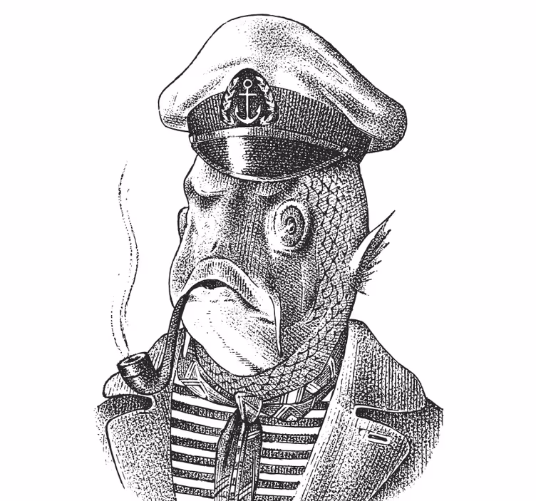 Portavasos frikis personaje capitán pescado - TenVinilo