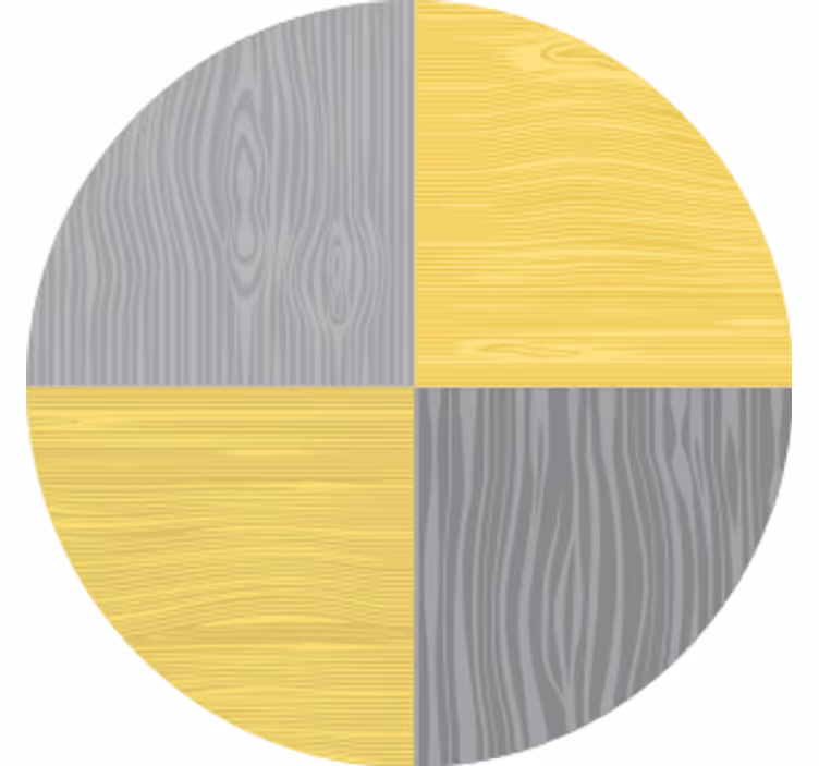 Portavasos patrón circular de vetas de madera - TenVinilo