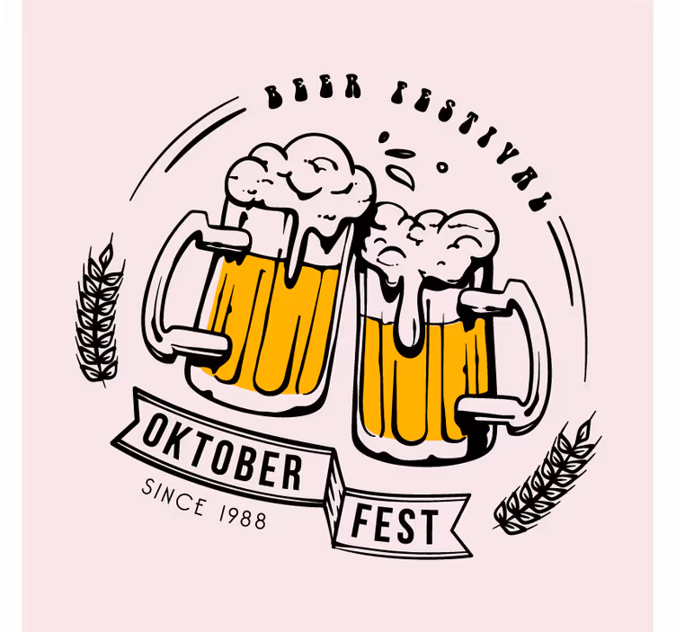 Portavasos cerveza oktober fest salud - TenVinilo