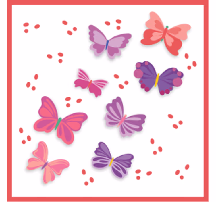 Portavasos frikis ilustraciones de mariposas vivas - TenVinilo