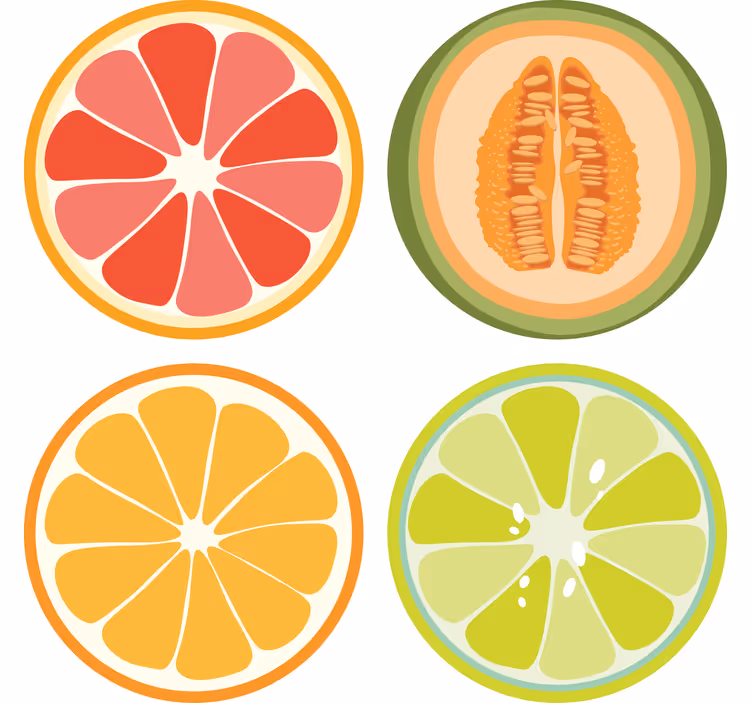 Portavasos frikis rodajas de fruta - TenVinilo