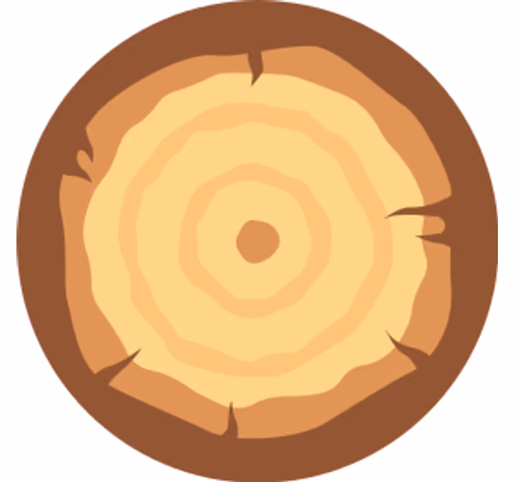 Portavasos cerveza diseño de troncos de madera - TenVinilo