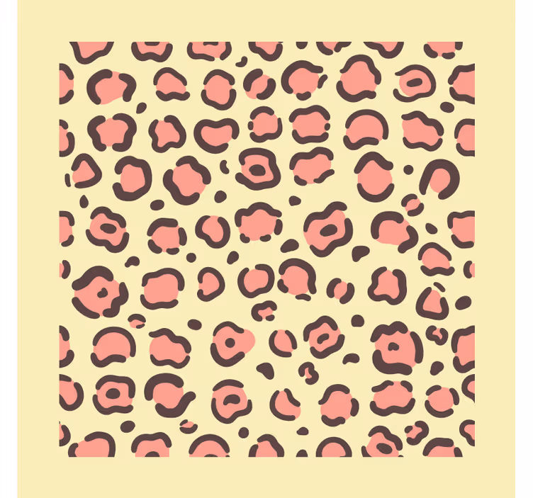 Portavasos moderno motivo de manchas de leopardo - TenVinilo
