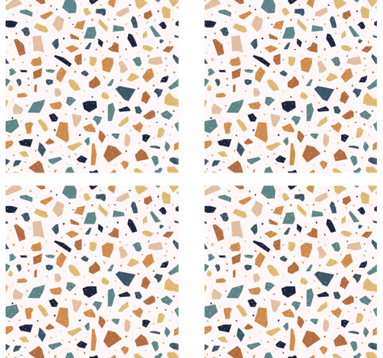 Portavasos cerveza superficie de patrón terrazzo - TenVinilo