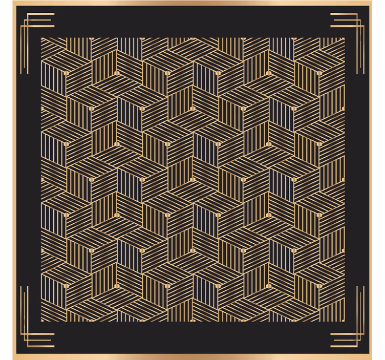 Portavasos motivo de hoja geométrica - TenVinilo