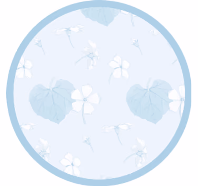 Portavasos con diseño floral - TenVinilo