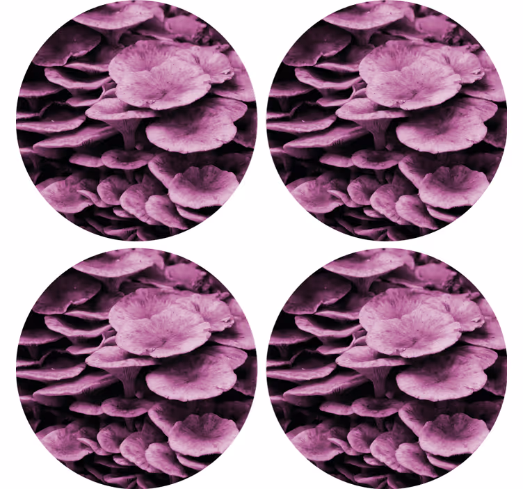 Portavasos patrón floral texturizado - TenVinilo