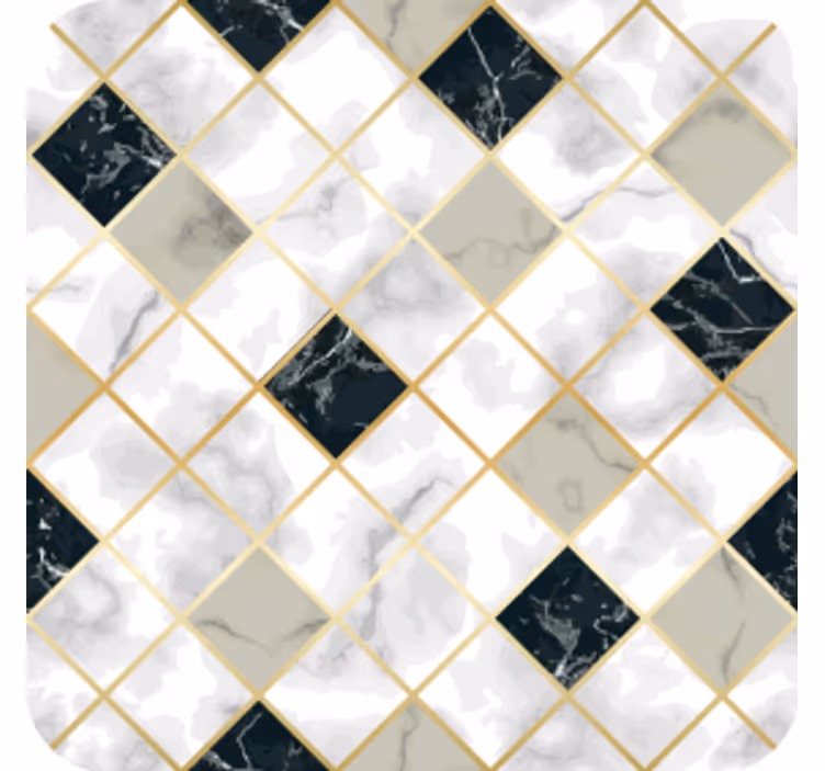 Portavasos azulejos con patrón de mármol - TenVinilo