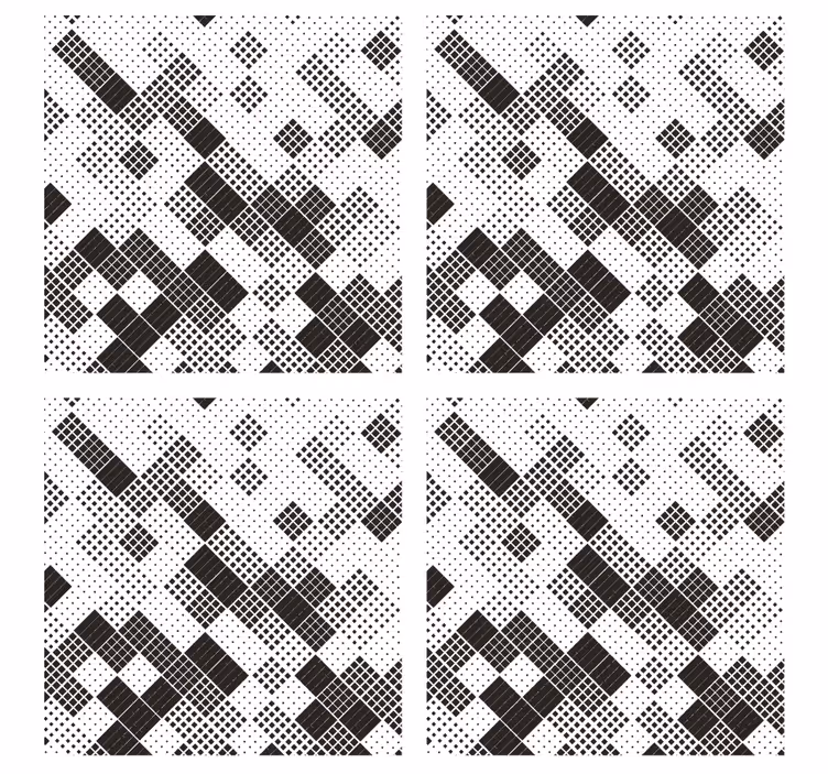 Portavasos patrón de puntos geométricos - TenVinilo