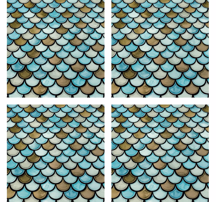 Portavasos efecto capas con bordes ondulados - TenVinilo