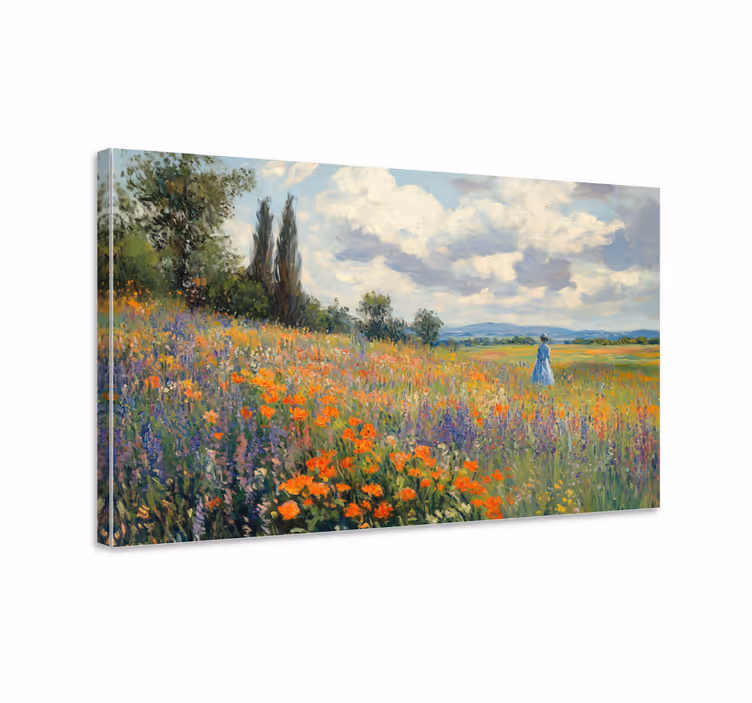 Cuadro paisajes campo de primavera - TenVinilo