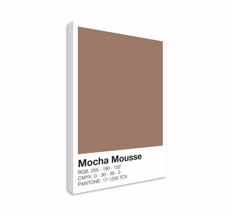 Cuadro moderno composición de color mocha - TenVinilo
