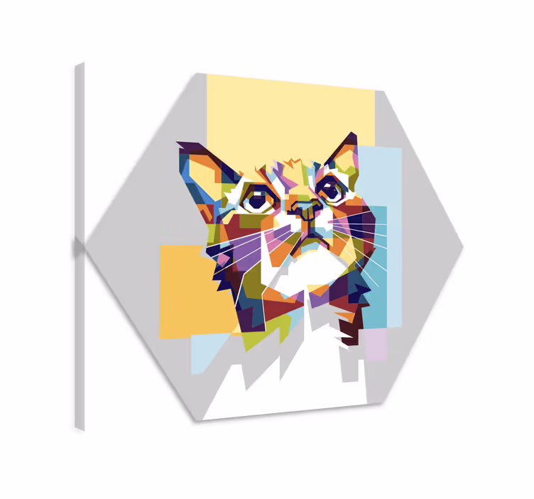 Cuadro de gatos esperanza colorida - TenVinilo