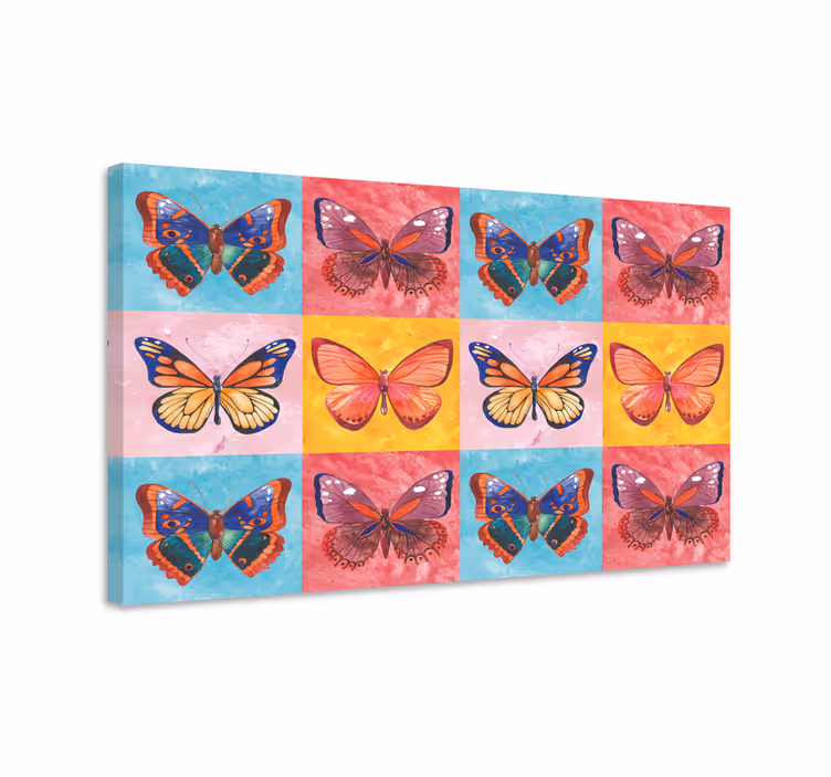 Cuadro mariposas mariposas multicolores - TenVinilo