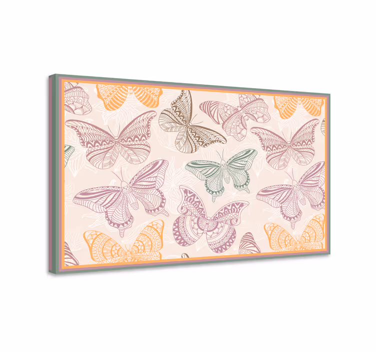 Cuadro mariposas mariposas ornamentales de colores - TenVinilo