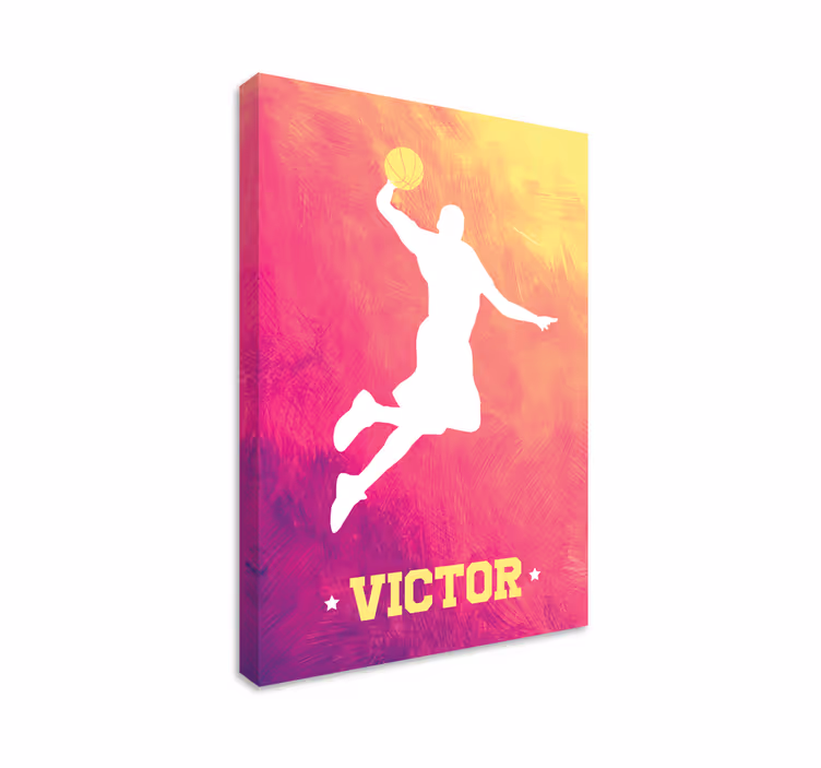 Cuadros con Jugador de baloncesto personalizado - TenVinilo