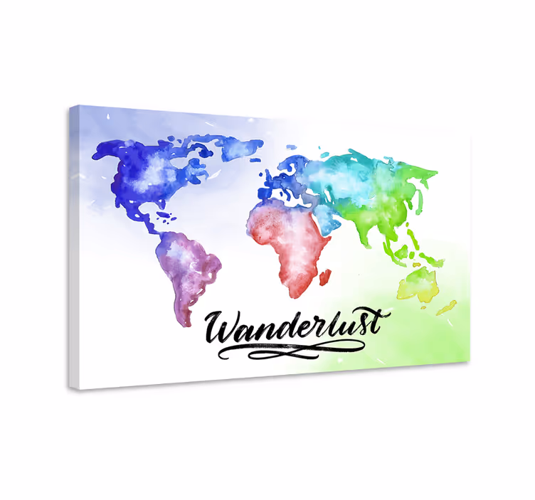Cuadro habitación matrimonio Pasión de viajar - TenVinilo