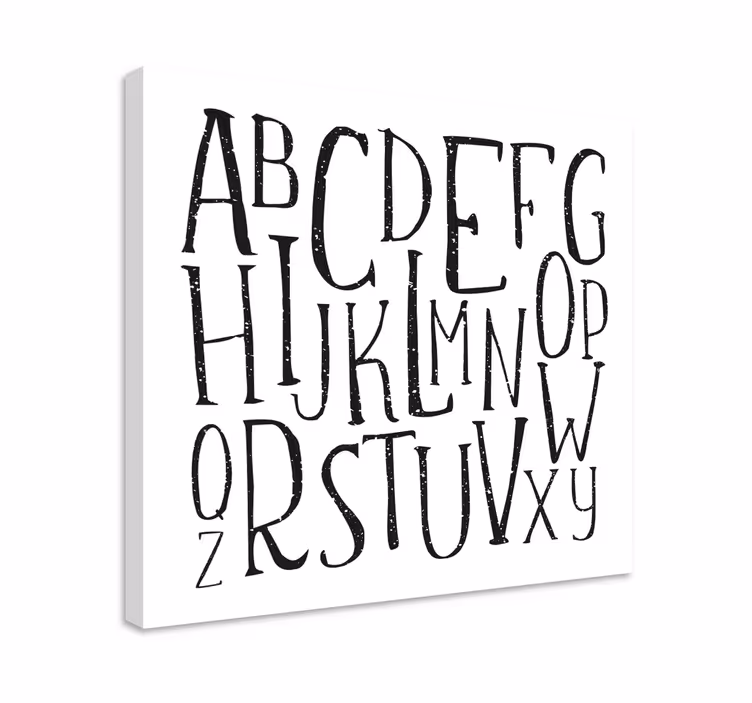 Cuadro abecedario Letras del alfabeto - TenVinilo