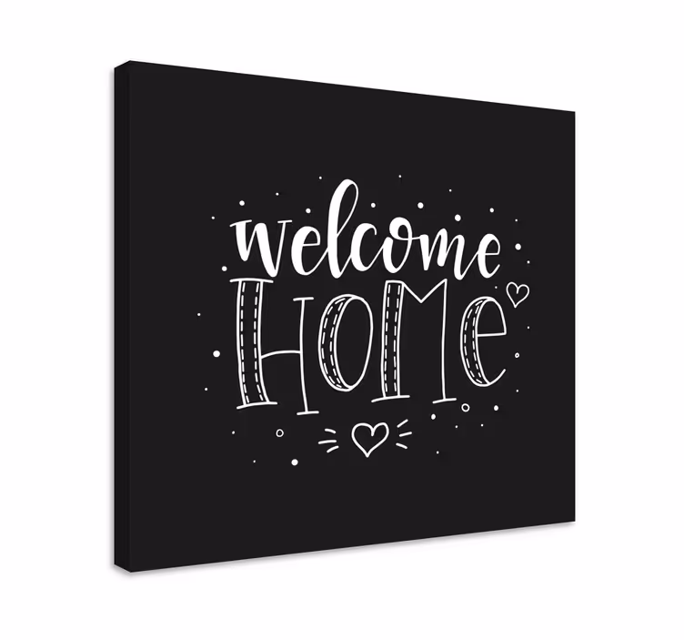 Cuadro frase bienvenido a casa - TenVinilo