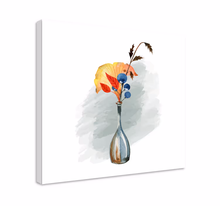 Cuadro para despacho jarro de flores - TenVinilo