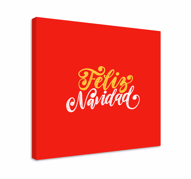 Cuadro de navidad Feliz navidad - TenVinilo