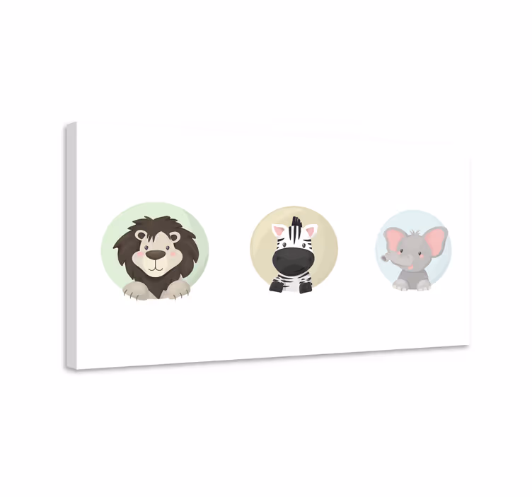 Pintura habitación bebé Conjunto de animales - TenVinilo