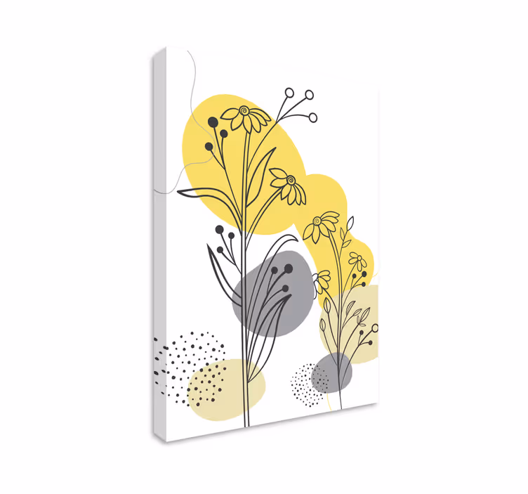 Cuadro nórdico Plantas pantone - TenVinilo
