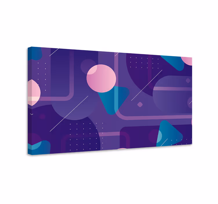 Cuadro figuras geométricas diseño abstracto - TenVinilo