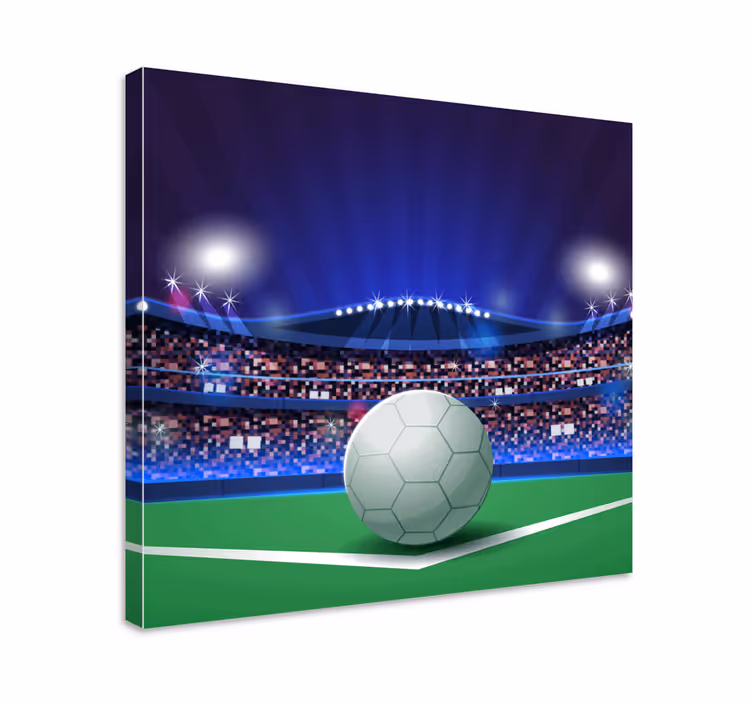 Cuadro deporte escena de estadio de fútbol - TenVinilo