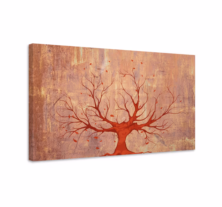 Cuadro de árboles Árbol sin hojas en otoño - TenVinilo