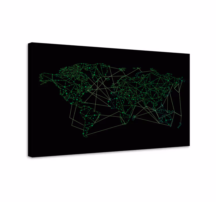 Cuadro mapa mapa de conectividad de red - TenVinilo