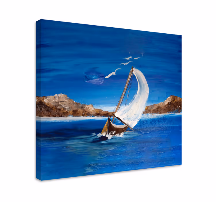 Cuadro marinero Barco de pintura - TenVinilo