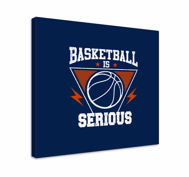 Cuadro deporte el baloncesto es cosa seria - TenVinilo