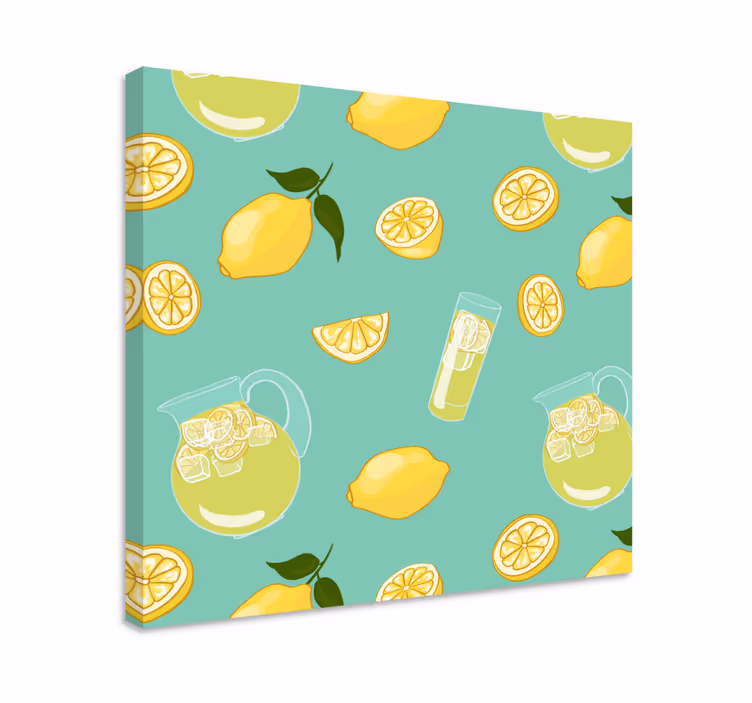 Cuadro bodegones de limonada refrescante - TenVinilo