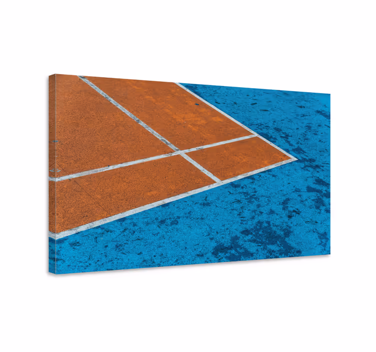 Cuadro deporte líneas de cancha de tenis - TenVinilo