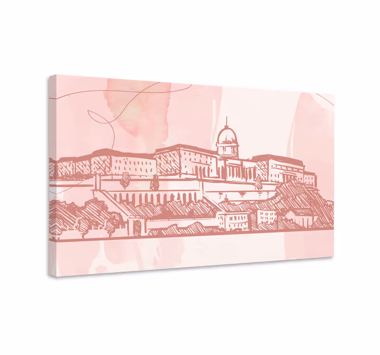 Cuadro ciudades Hermosa vista de budapest - TenVinilo