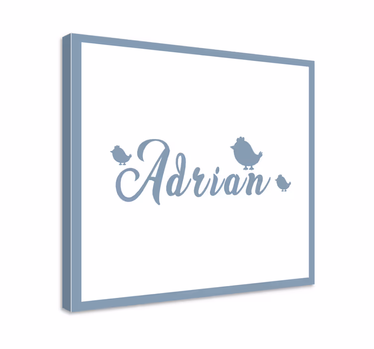 Cuadro abecedario arte personalizado con nombre - TenVinilo