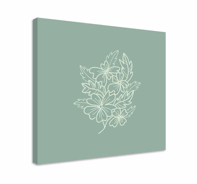Cuadro para cocina Verde minimalista agradable - TenVinilo